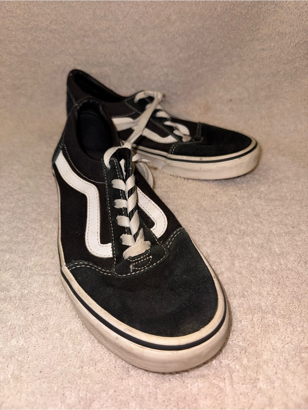 Vans Black & White Old Skool Low-Top Sneakers